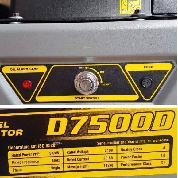 Дизельный генератор Loncin LCD7500D 54152 для гаража фото