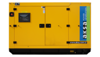 Дизельный генератор Aksa APD110A в кожухе с АВР  стационарный фото