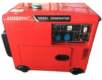 Дизельный генератор Амперос LDG8500CLE стартер в кожухе  для дома фото