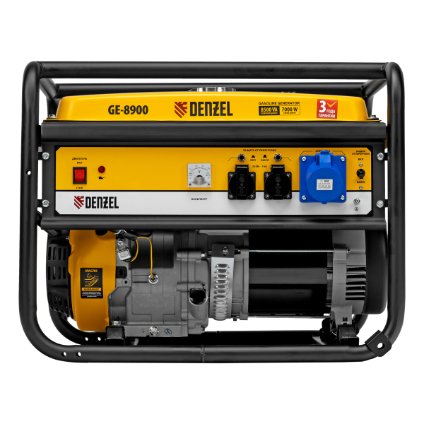 Бензиновый генератор DENZEL GE 8900 портативный фото
