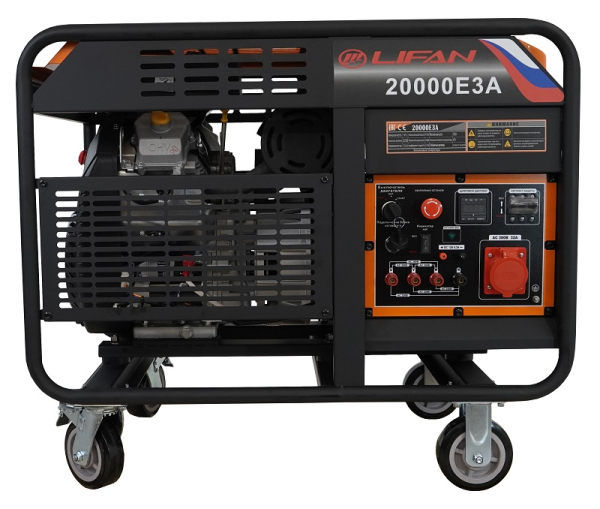 Бензиновый генератор Lifan 20000E3A 4-х тактный фото