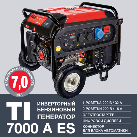 Бензиновый генератор Fubag TI 7000 A ES фото