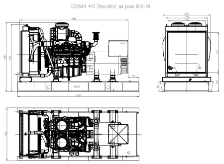 Дизельный генератор ТСС АД-440С-Т400-1РМ17 (Mecc Alte) фото