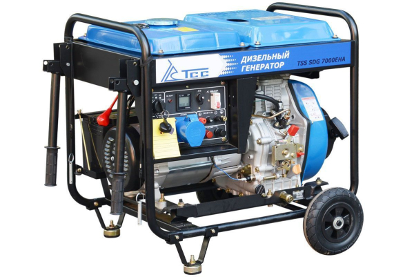 Дизельный генератор ТСС SDG 7000EHA с АВР 033540 для газового котла фото