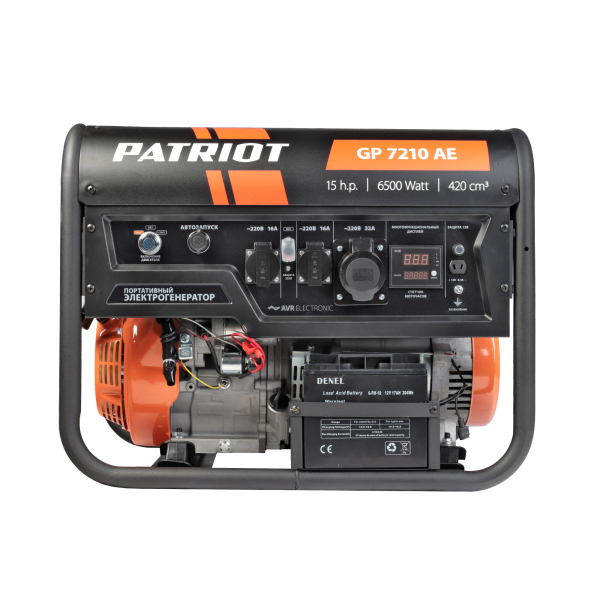 Бензиновый генератор PATRIOT GP 7210 AE портативный фото