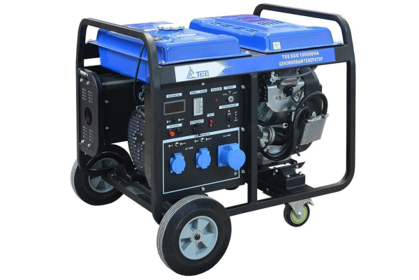 Бензиновый генератор ТСС SGG 10000EHA в кожухе МК-2.1 для газового котла фото