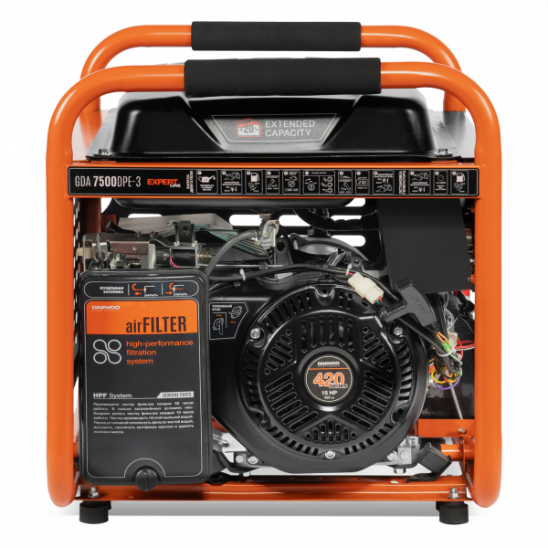 Бензиновый генератор DAEWOO GDA 7500 DPE-3 портативный фото
