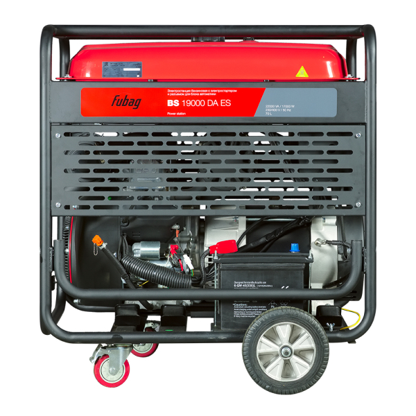 Бензиновый генератор Fubag BS 19000 DA ES на колесах фото