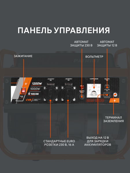 Бензиновый генератор PATRIOT GRS 1500 для дачи фото
