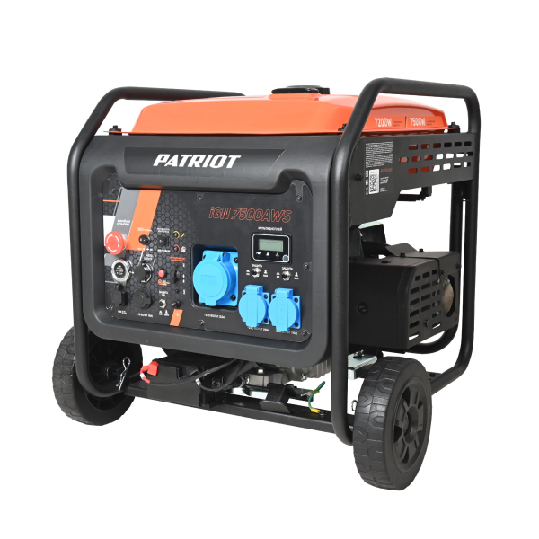 Бензиновый инверторный генератор PATRIOT iGN 7500AWS переносной фото