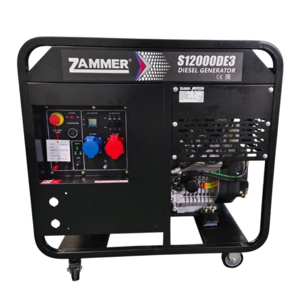 Дизельный генератор Zammer S12000DE3 S12000DE3 на колесах фото