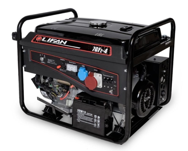 Бензиновый генератор Lifan 7 GF2-4 (LF7500E3) переносной фото