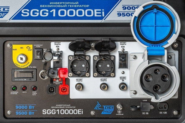 Бензиновый инверторный генератор ТСС SGG 10000Ei портативный фото