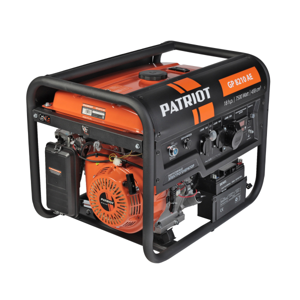 Бензиновый генератор PATRIOT GP 8210 AE портативный фото