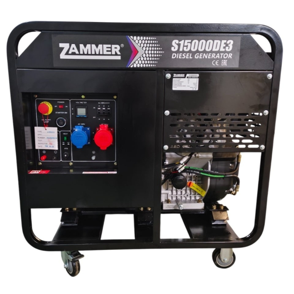 Дизельный генератор Zammer S15000DE3 S15000DE3 на колесах фото