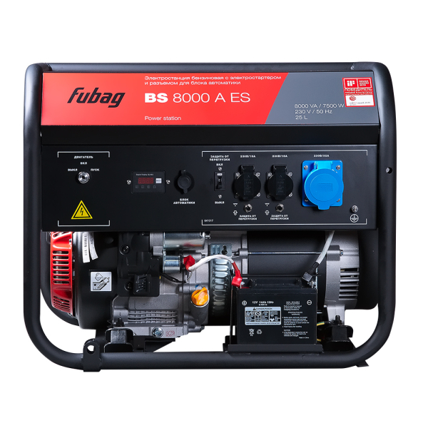 Бензиновый генератор Fubag BS 8000 A ES портативный фото