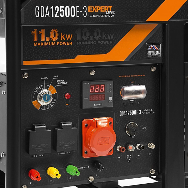 Бензиновый генератор DAEWOO GDA 12500E-3 для газового котла Бензиновый генератор DAEWOO GDA 12500E-3 для газового котла фото