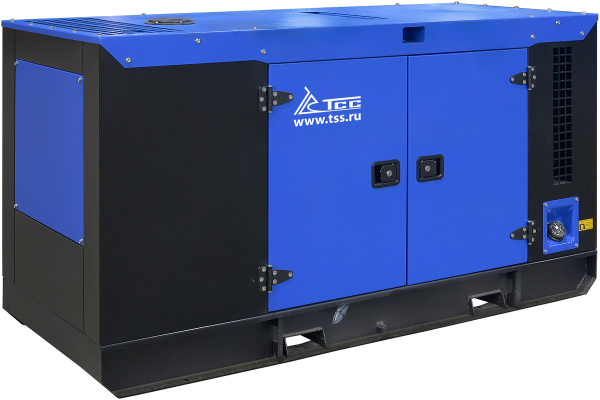 Дизельный генератор ТСС ЭД-24-Т400 с АВР в шумозащитном кожухе на прицепе 025281 промышленный фото