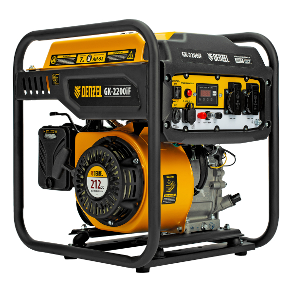 Бензиновый инверторный генератор DENZEL GK-2200iF портативный фото
