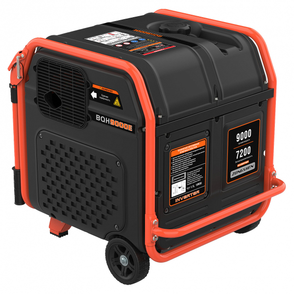 Бензиновый инверторный генератор Zongshen BQH 9000 E для газового котла фото