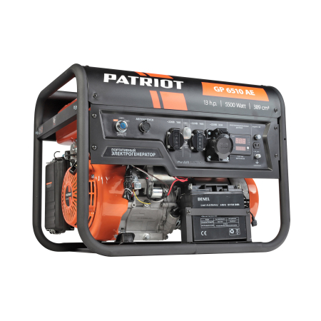 Бензиновый генератор PATRIOT GP 6510 AE фото