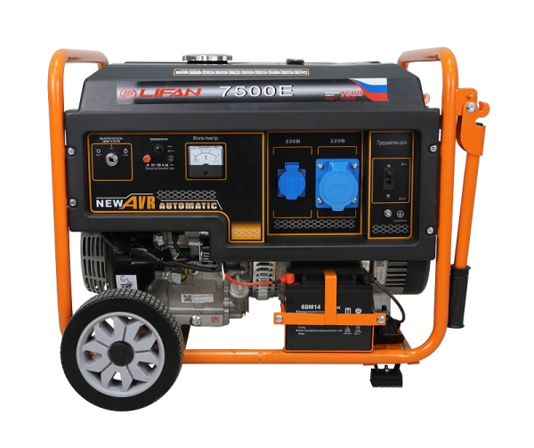 Бензиновый генератор Lifan 7 GF-4 (LF7500E) портативный фото