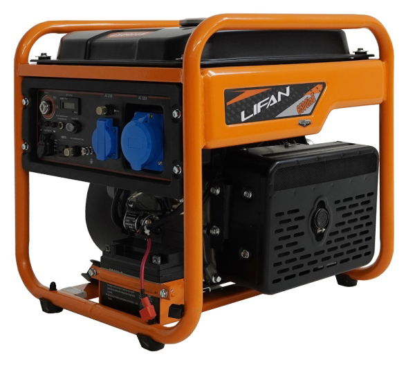 Бензиновый инверторный генератор Lifan 6500IOE портативный фото
