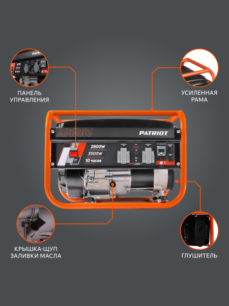 Бензиновый генератор PATRIOT GRS 3500 для дачи фото
