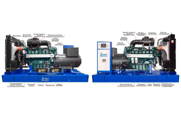 Дизельный генератор ТСС АД-544С-Т400-1РМ17 (Mecc Alte) 015106 4-х тактный фото