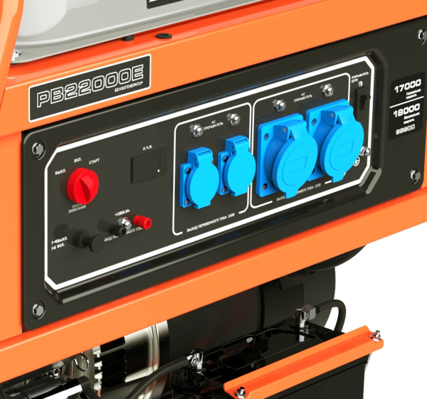 Бензиновый генератор Zongshen PB 22000 E портативный фото