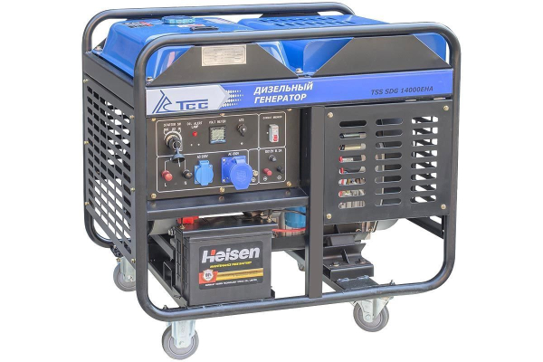 Дизельный генератор ТСС SDG 14000EHA в кожухе МК-3.1 111134 для гаража фото
