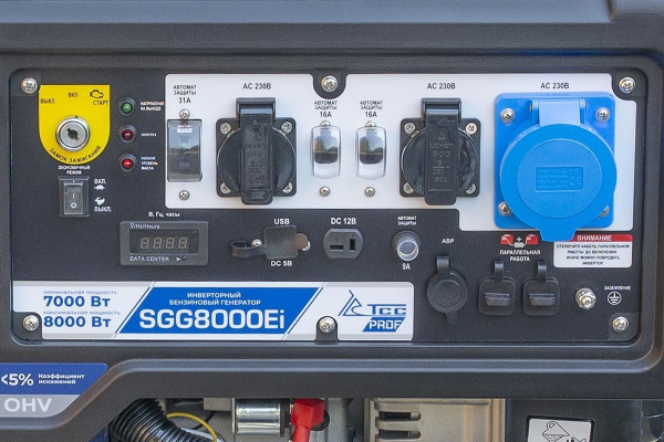 Бензиновый инверторный генератор ТСС SGG 8000Ei для газового котла Бензиновый инверторный генератор ТСС SGG 8000Ei для газового котла фото