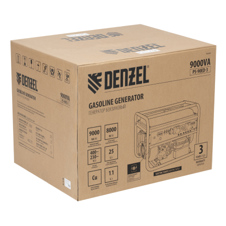 Бензиновый генератор DENZEL PS 90 ED-3 фото