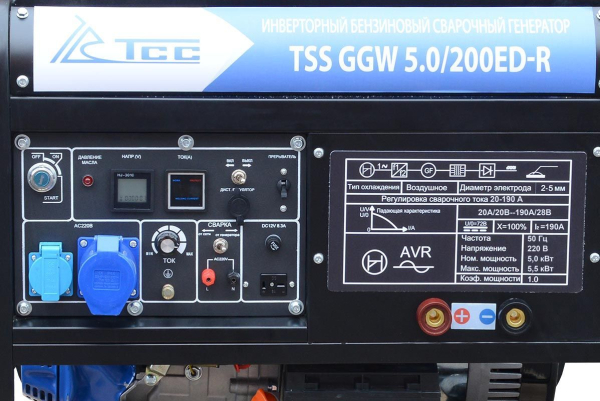 Бензиновый сварочный генератор ТСС GGW 5.0/200ED-R для газового котла Бензиновый сварочный генератор ТСС GGW 5.0/200ED-R для газового котла фото