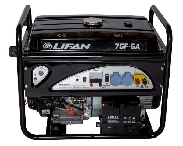 Бензиновый генератор Lifan 7 GF-5A (LF7500AE) для газового котла Бензиновый генератор Lifan 7 GF-5A (LF7500AE) для газового котла фото