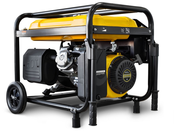 Бензиновый генератор RATO R6000E-L2W электростартер + колесный комплект переносной фото