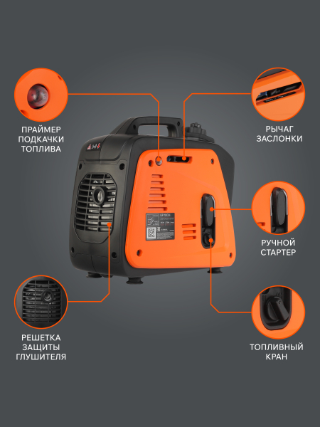 Бензиновый инверторный генератор PATRIOT GP 1000 i фото