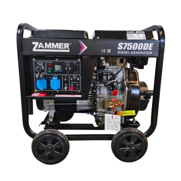 Дизельный генератор Zammer S7500DE S7500DE для дома фото
