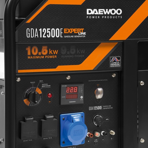 Бензиновый генератор DAEWOO GDA 12500E для газового котла Бензиновый генератор DAEWOO GDA 12500E для газового котла фото