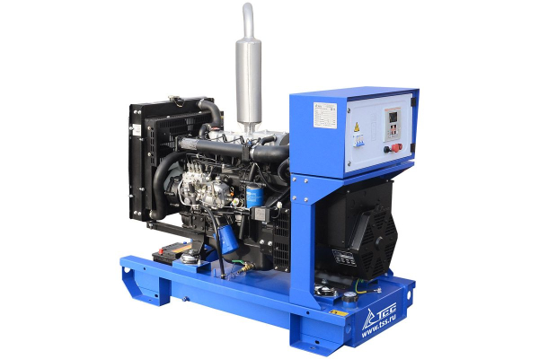 Дизельный генератор ТСС ЭД-16-Т400 с АВР в погодозащитном кожухе на прицепе 025152 4-х тактный фото