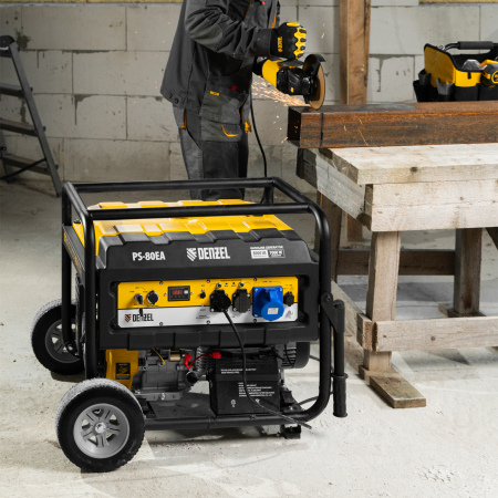 Бензиновый генератор DENZEL PS 80 EA фото