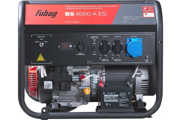 Бензиновый генератор Fubag BS 8000 A ES для газового котла Бензиновый генератор Fubag BS 8000 A ES для газового котла фото