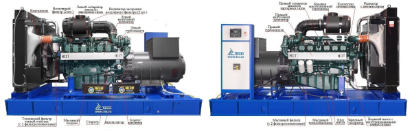 Дизельный генератор ТСС АД-544С-Т400-1РМ17 (Mecc Alte) 015106 4-х тактный фото