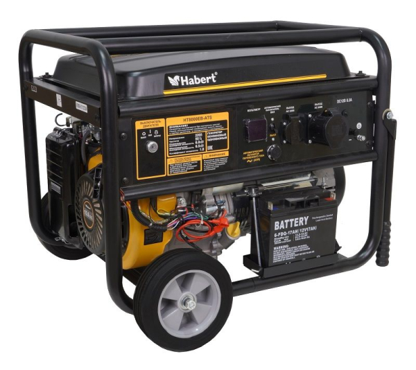 Бензиновый генератор Habert HT8000EB-ATS переносной фото