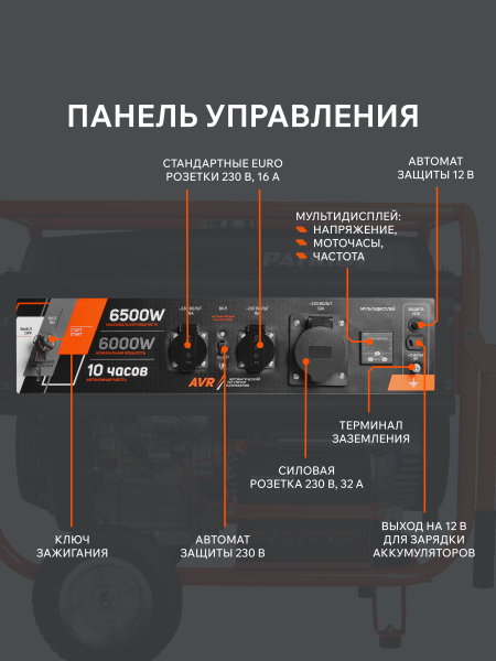 Бензиновый генератор PATRIOT GRS 7500 E для дома фото