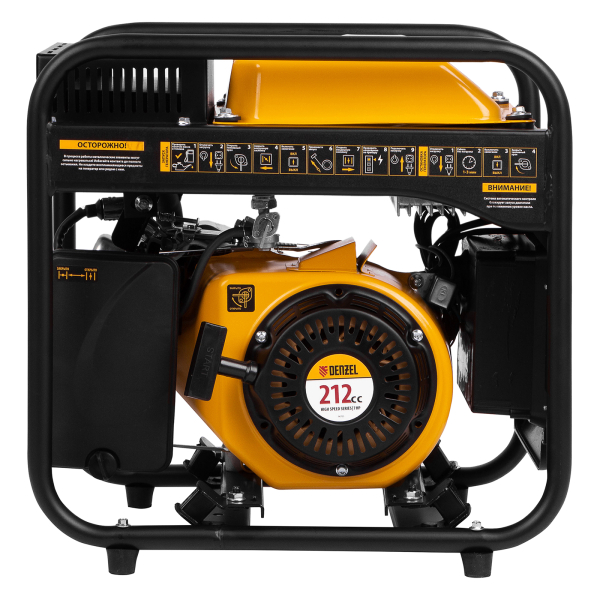 Бензиновый инверторный генератор DENZEL GT-3500iF на колесах фото