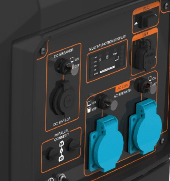 Бензиновый инверторный генератор Zongshen BQH 3500 E портативный фото