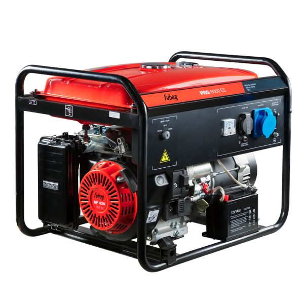 Бензиновый генератор Fubag PRG 6000 ES + Комплект колес и ручек для генераторов в ПОДАРОК 4-х тактный фото