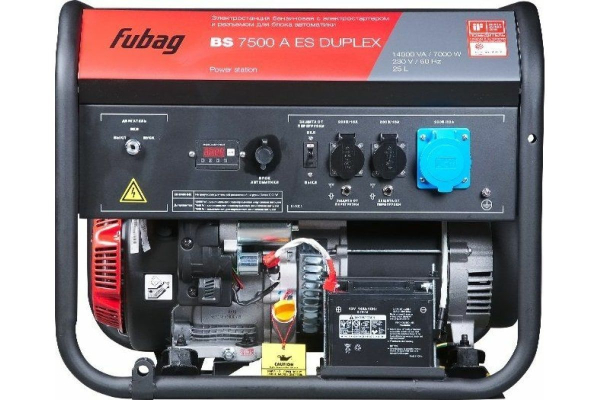 Бензиновый генератор Fubag BS 7500 A ES Duplex для газового котла Бензиновый генератор Fubag BS 7500 A ES Duplex для газового котла фото