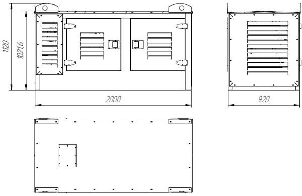 Дизельный генератор ТСС АД-7С-Т400-1РКМ18 026600 для дома фото